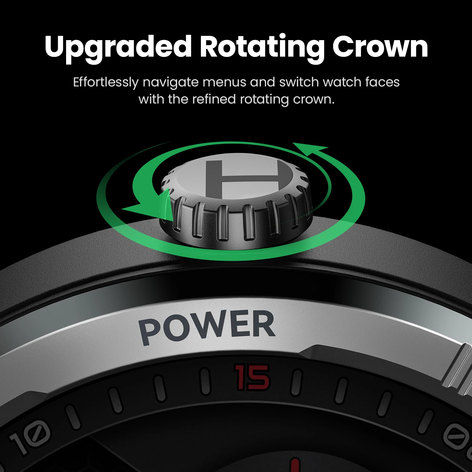 HAYLOU Solar Neo Smartwatchs Ultra-large 1.53'' HD Display 24H Health Monitoring Bluetooth Calling Smart Watch with Dual Straps