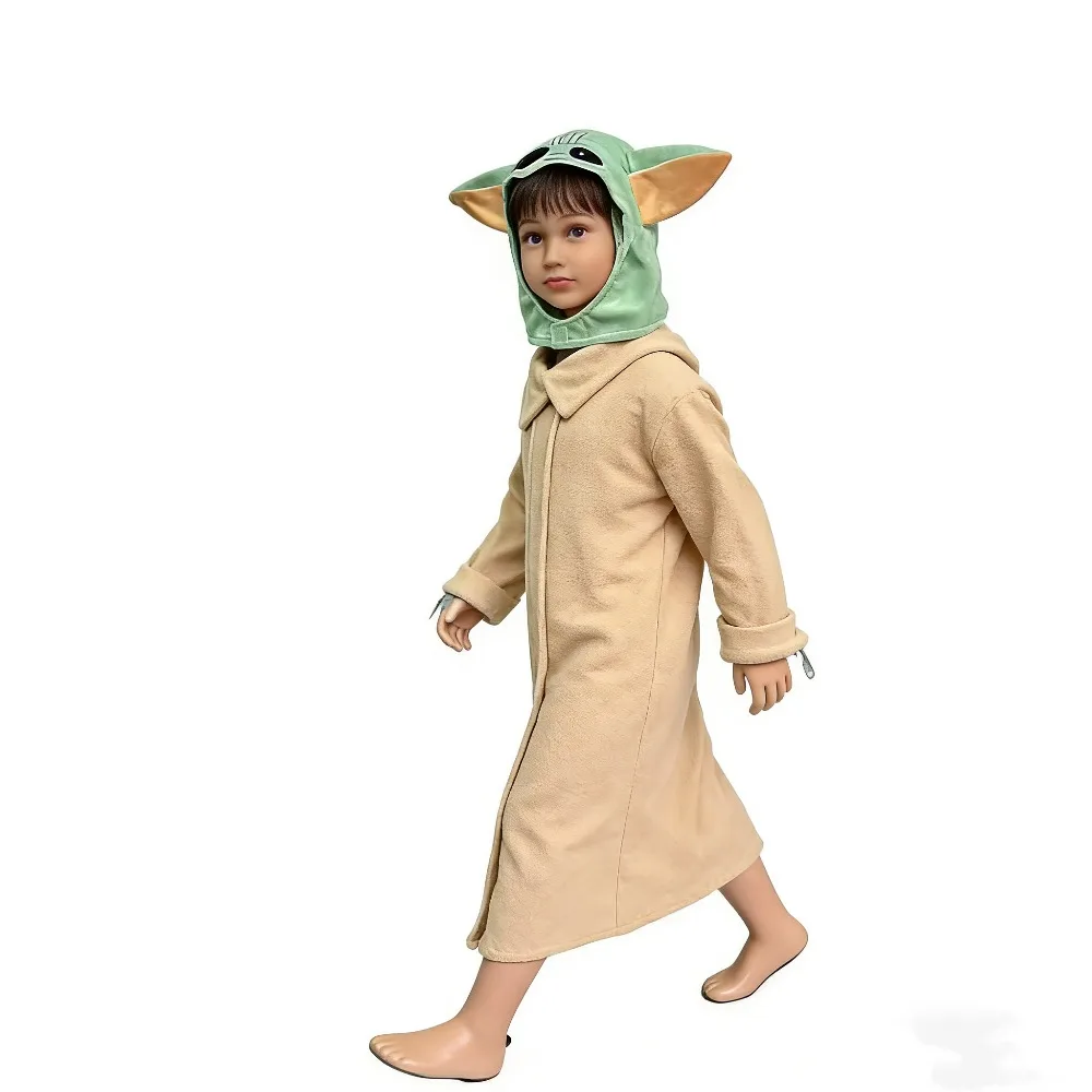 Disfraz de Halloween Mandalorian Baby Yoda, ropa para niños, puesta en escena, Cosplay, traje de alienígena, ropa única para uso especial