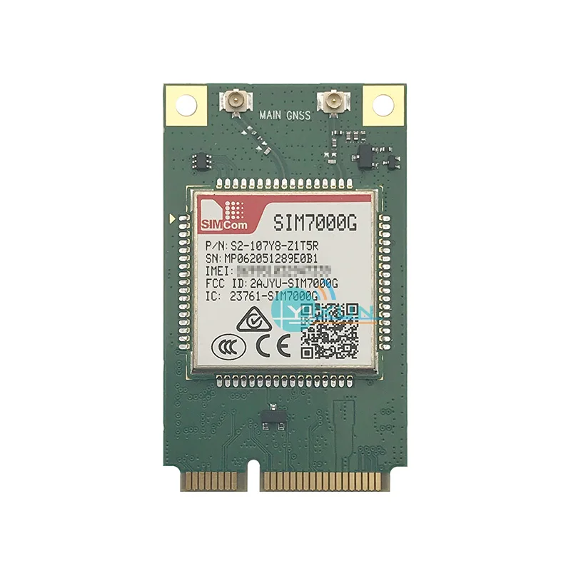 Новый оригинальный модуль SIMCOM SIM7000G MINI PCIE LTE CAT-M1 (eMTC) NB-IoT четырехдиапазонный модем GPRS/EDGE глобальный диапазон 850/900/1800/1900MH