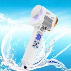 Ultrasonic Cryotherapy Hot Cold Hammer Lymphatic Face Lifting Massager Ultrasound Cryotherapy Facial Body Beauty Salon Equipment