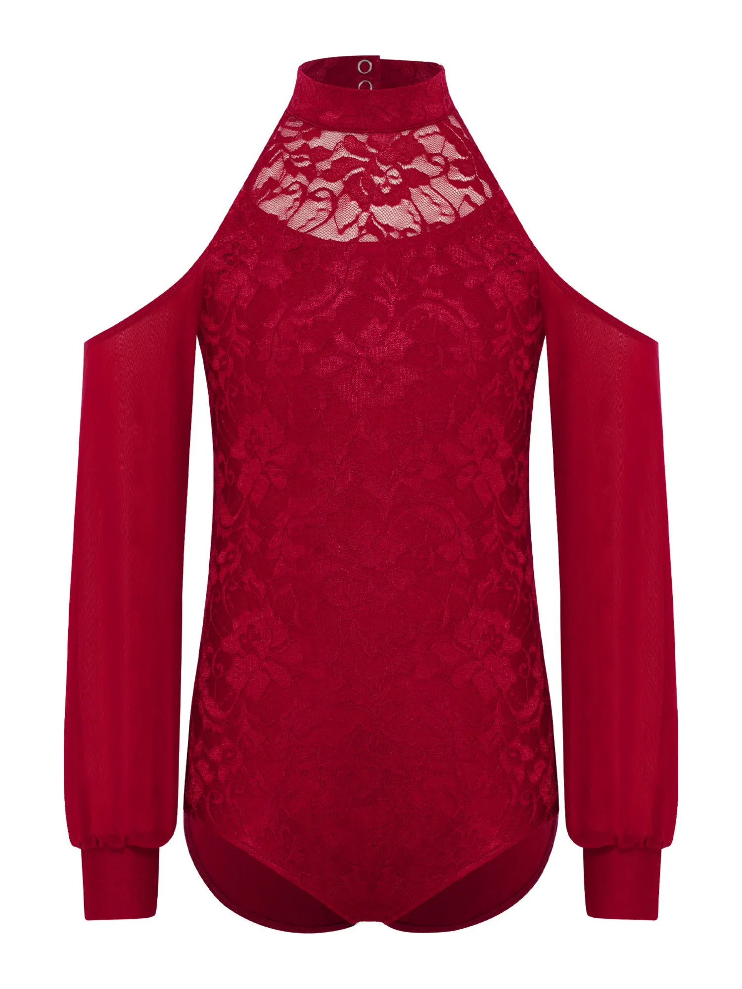 

Kids Girls Ballet Gymnastics Leotard Figure Skating Dancewear Backless Cold Shoulder Long Sleeves Lace Leotard And Shorts Outfit