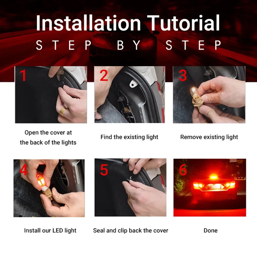 Tail Blinking Light Stop Bulbs LED Bulbs Super Bright 1157/T20/1156 LED Strobe 5 Times Stop Bulbs Low Power Consumption