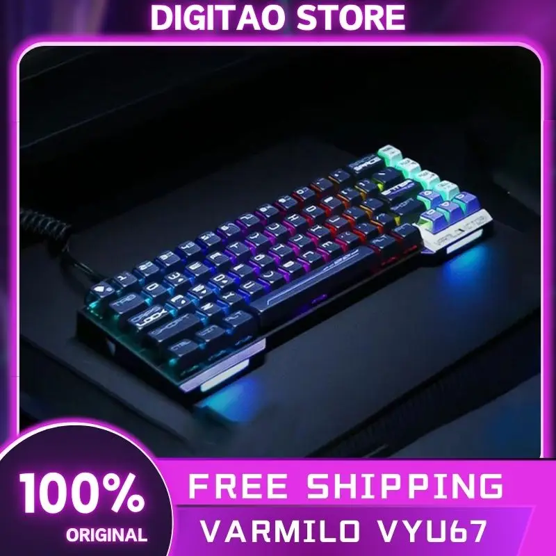 Varmilo Vyu67 Victory Magnetic Switch Keyboard Hotswap Aluminum Alloy Mechanical Wired Keyboard Rgb Customize Pc Gamer Accessory