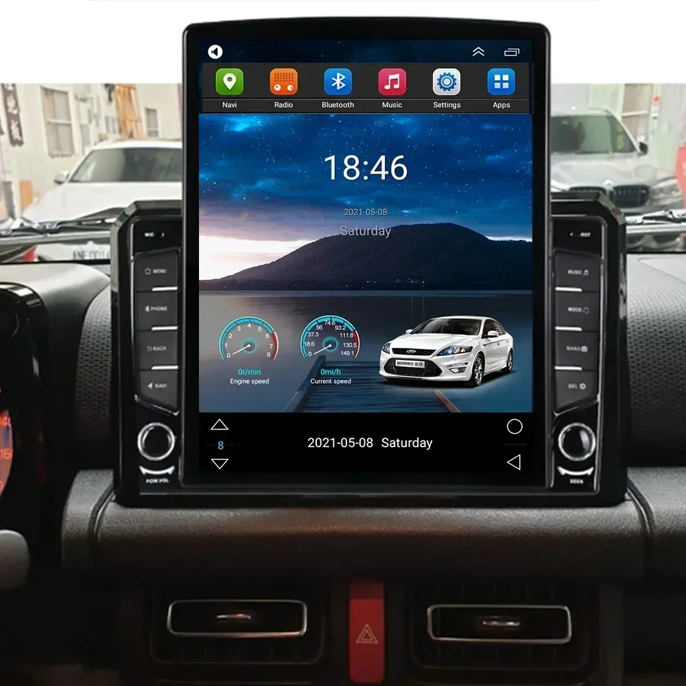 Para tesla estilo 2 din android 13 rádio do carro para suzuki jimny 2019 23 to2035 reprodutor de vídeo multimídia gps estéreo carplay câmera rds