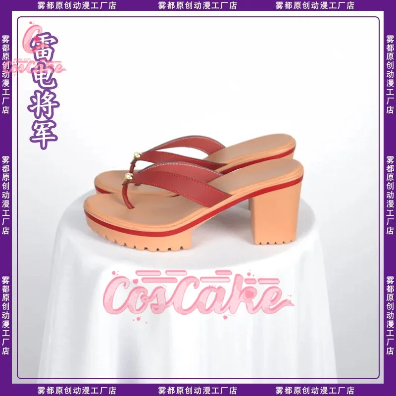Genshin Impact Cos Raiden Ei Cosplay Anime Game Character Shoes