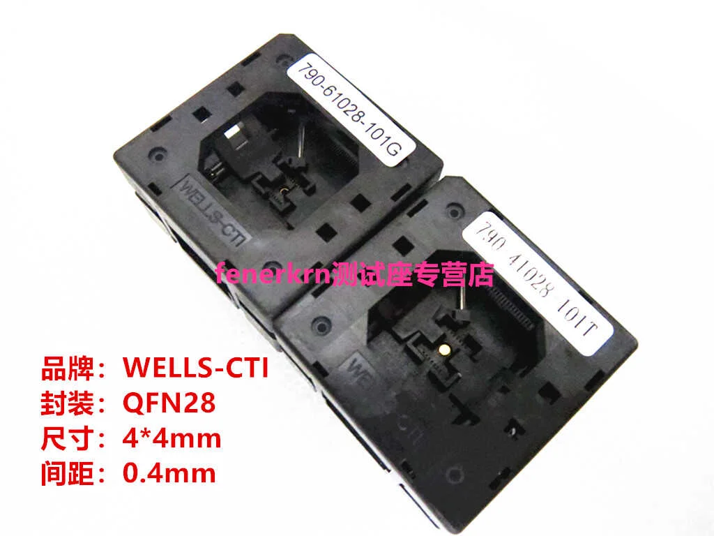 

Opentop Original WELLS-CTI 790-61028-101G Test Block QFN28 Programming Block 790-41028-101T Socket test bench