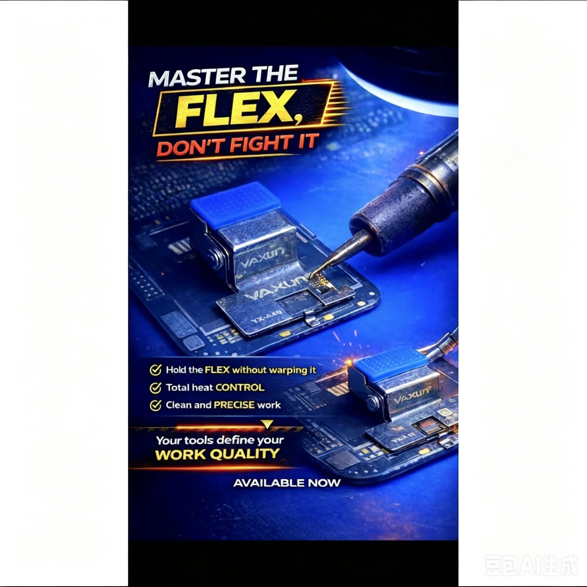YAXUN YX-A40 Clipe/Suporte para Cabo de Reparo de Celular: Resolve Eficazmente Problemas de Tremulação na Reparo