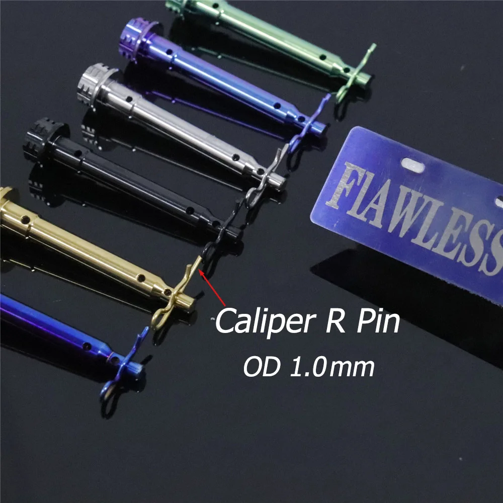 FLAWLESSTI 1.0 1.5 mm Gr5 Titanium R Pin For Brake Caliper Front Axle