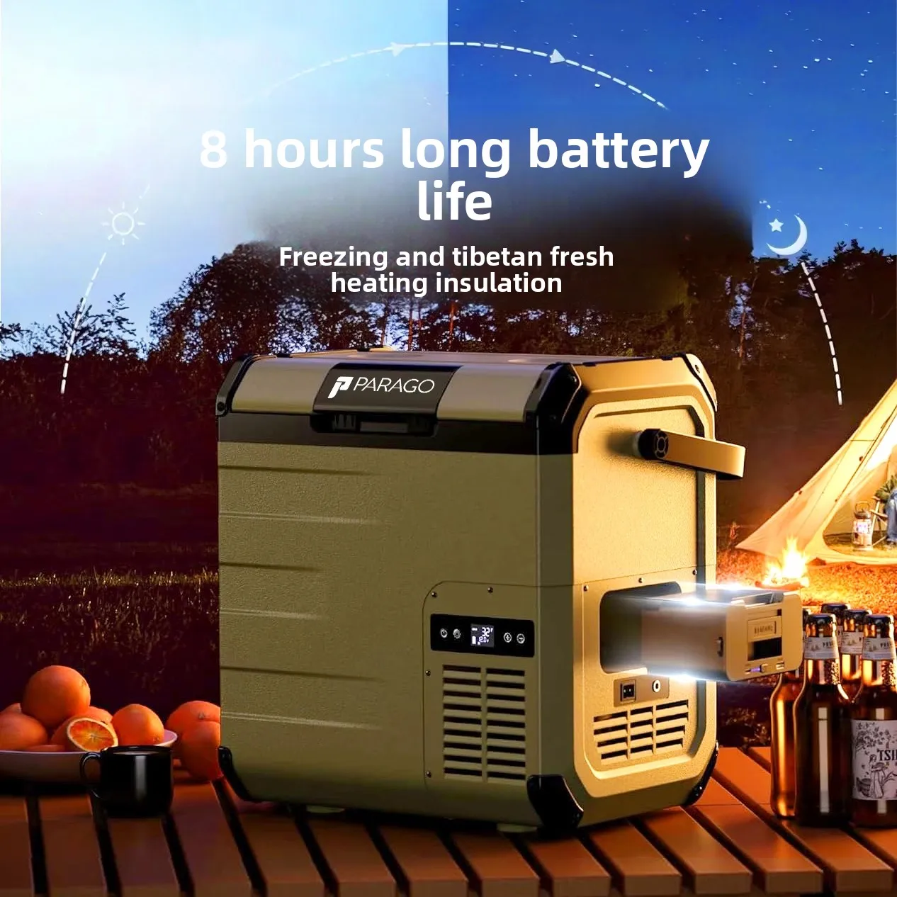 

2025 new car refrigerator compressor heating and cooling outdoor car home dual-purpose battery mini small freezer heating