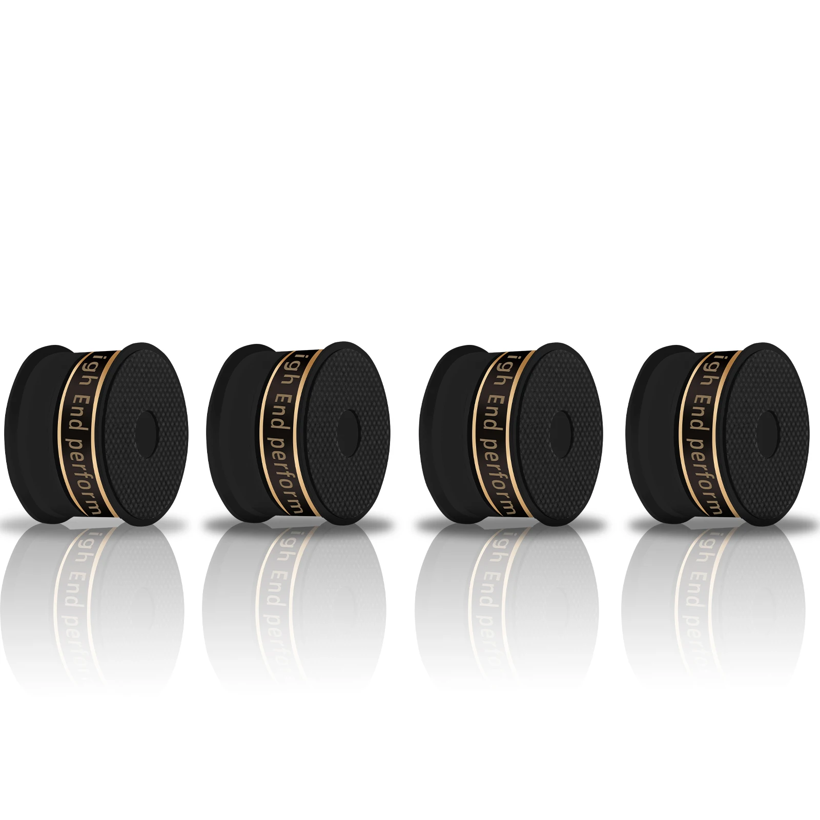 ขาตั้งลำโพงไฮไฟ 4 ชิ้น ทำจากเหล็กกล้า ป้องกันการสั่นสะเทือน รองรับน้ำหนักได้ถึง 200 กก.