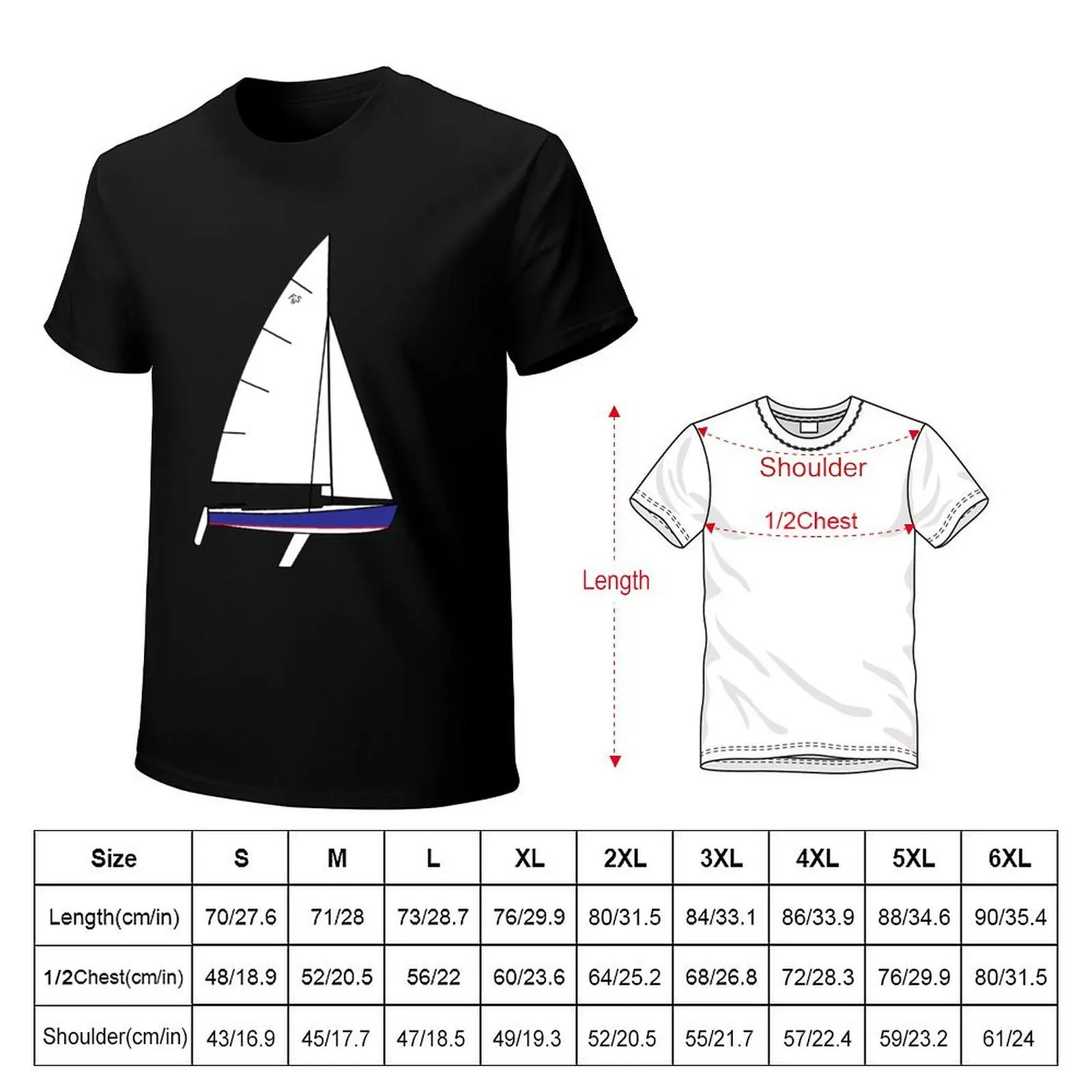 Flying Scot Sailboat T-Shirt graphic shirts graphics shirts graphic mens cotton t shirts