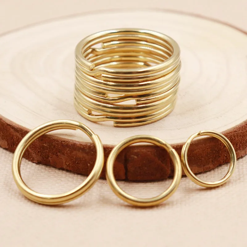 

10pcs Key Rings Round Flat Line Split Rings Keyring for Jewelry Making Keychain DIY Findings