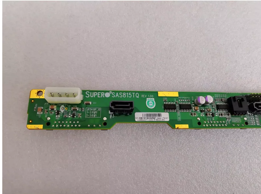 

Объединительная плата для сервера Supermicro 1U с 4 отсеками SAS/SATA SAS815TQ