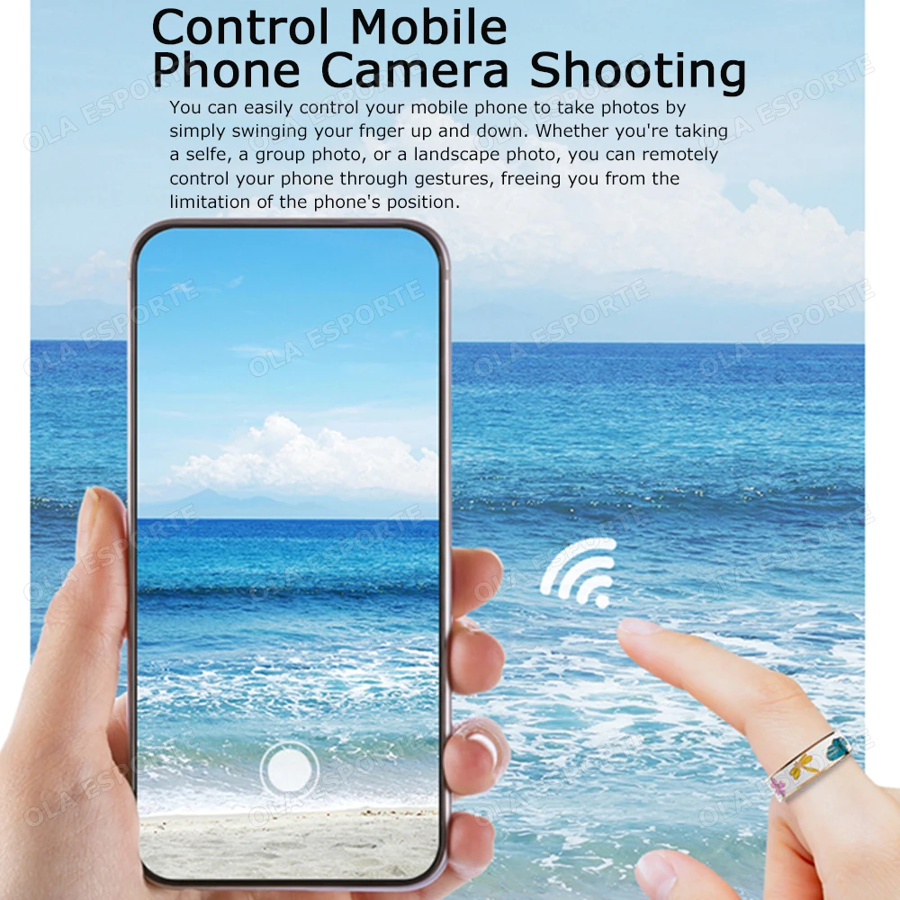 新色エナメルファッション女性スマートリング女性ステンレス鋼インテリジェント指輪女性防水フィットネストラッカー Pk R18