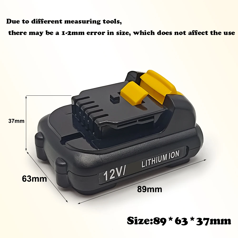 For DEWALT 10.8V/12V Battery 3/4/5Ah for DCB120 DCB122 DCB125 10.8V DCB100 DCB101 DCB119 Li-ion Power Tools Battery