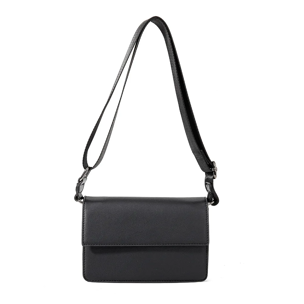 2026 New Leather Black Messenger Bag for Men Bags Casual Man Crossbody Bag Designer Male Bag Business Sling Pack Shoulder Bag