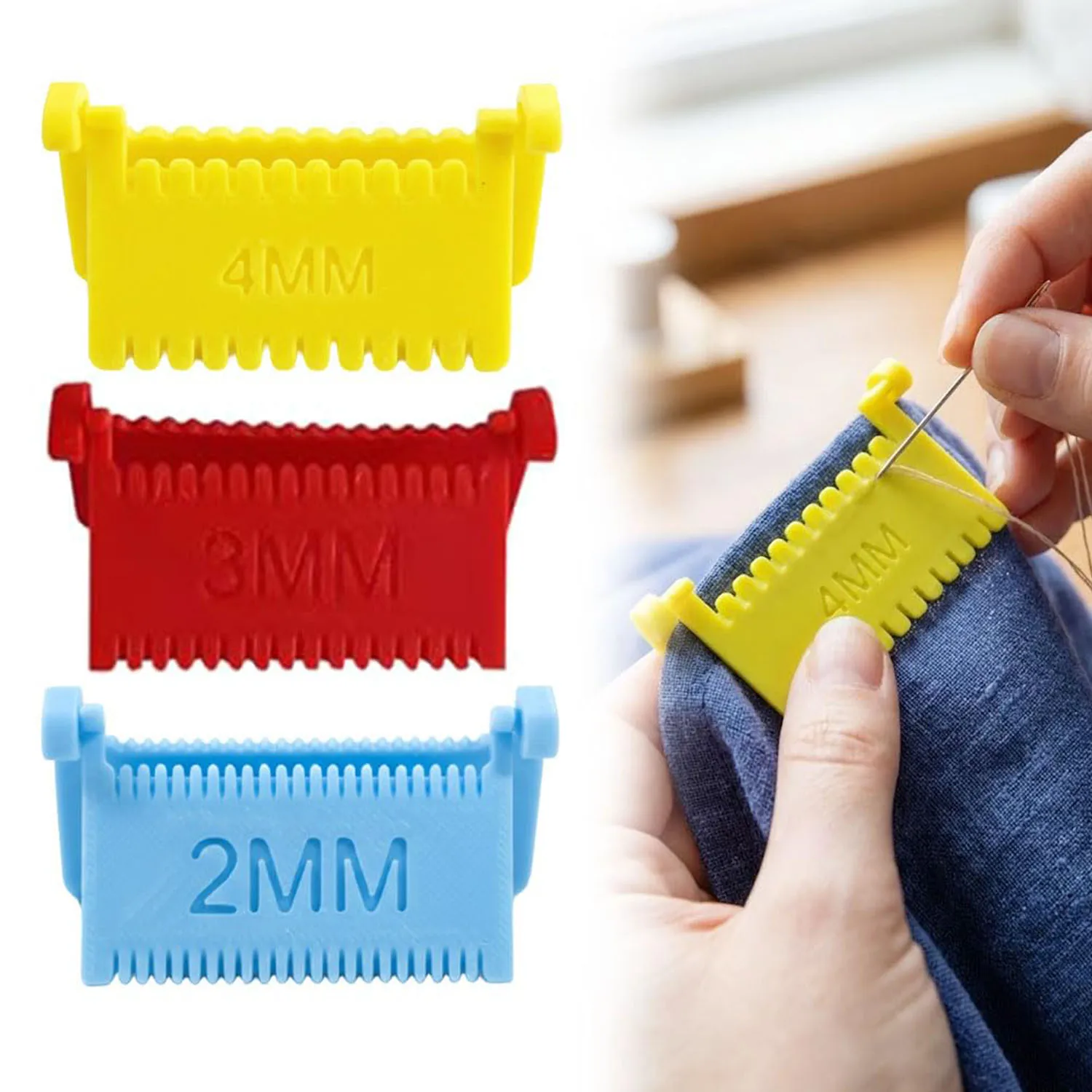 1 Piece Quilting Sewing Gauge Tool For Hemming, Edge Stitching, And Seam Guidance