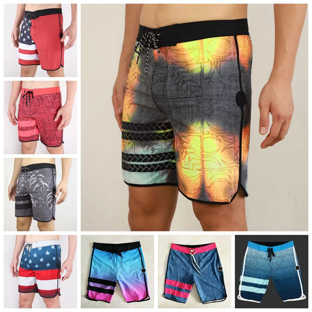 Summer New Fashion Brand Men Beach Shorts Bermuda Board Shorts Swim Shorts Waterproof Quick Dry Casual Diving Surfwear Swimwear