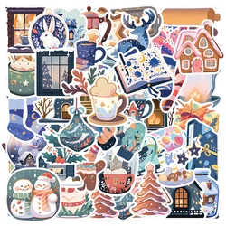 10/50Pcs Cartoon Christmas Art Aesthetic Varied Stickers Pack for Kids Travel Luggage Scrapbooking Car Decoration Graffiti Decal