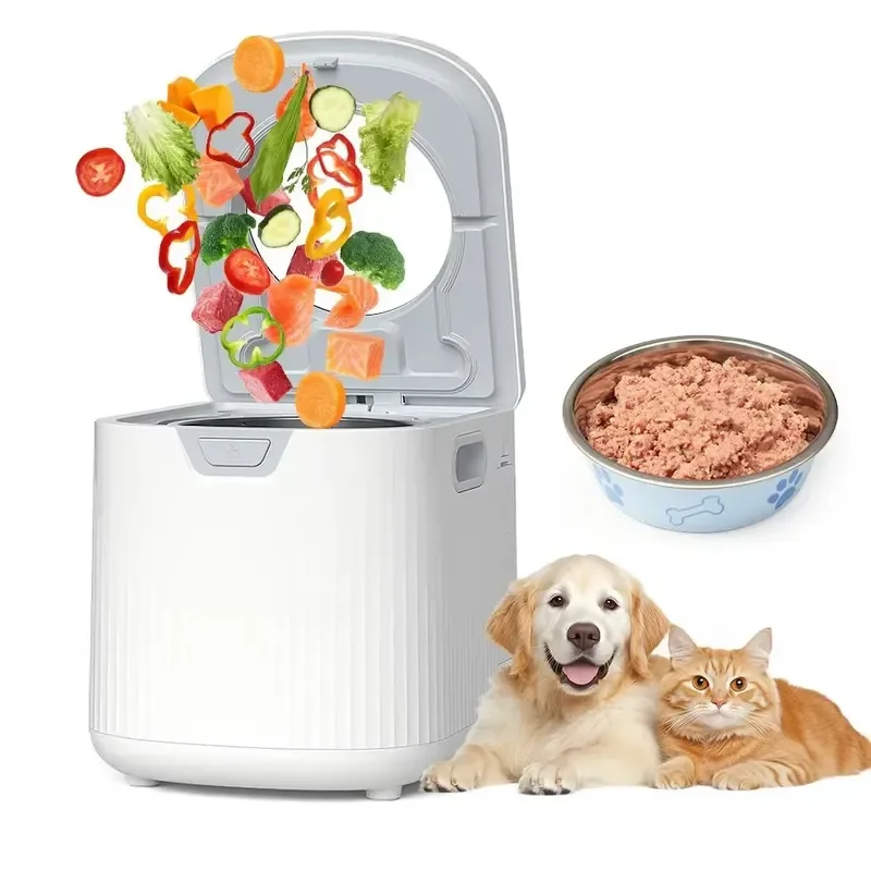 5L Large Capacity Pet Food Maker Automatic Cooking Machine for Dogs and Cats Removable Bowl Easy to Clean Fresh Meal