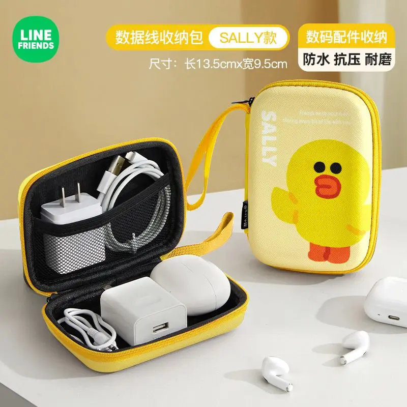 

LINE FRIENDS Brown Cony Sally Anime Cartoon Cute Storage Bag Kawaii Cable Charger Earphones USB Storage Pouch Gift Wholesale