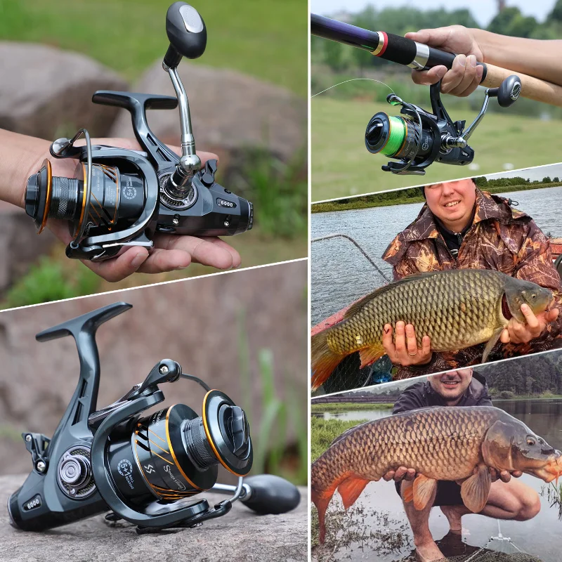 Sougayilang-بكرة صيد مع بكرة مجانية ، بكرة غزل ، معالجة قوية ، السحب الأقصى 10 من دولارات الولايات المتحدة ، السفر ، من من الخارج ، 5 + 1 BB