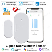 eWeLink APP Smart ZigBee Door Window Sensor Smart Home Automation Door Open Closed Detector for Alexa Google Home Assistant