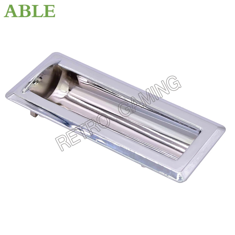 1PC 12.5cm*5.2cm Coin Entry Rectangular Zinc Alloy Chrome Plated Tokens Enter For Arcade Slot Game Machine Accessories