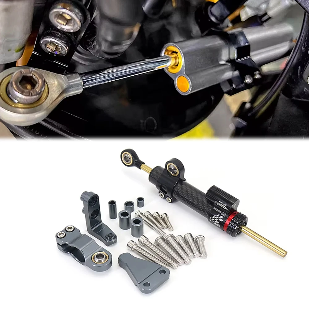 

New Motorcycle Steering Stabilizer Damper Shock absorber bracket kit accessories For Aprilia RS660 RS 660 2021 2022 2023