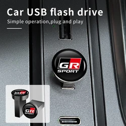 Car Music U Disk USB Flash Driver Storage Memory Stick For Toyota GR GAZOO RACING Prado Yaris Hilux Corolla Prius Avensis Auris