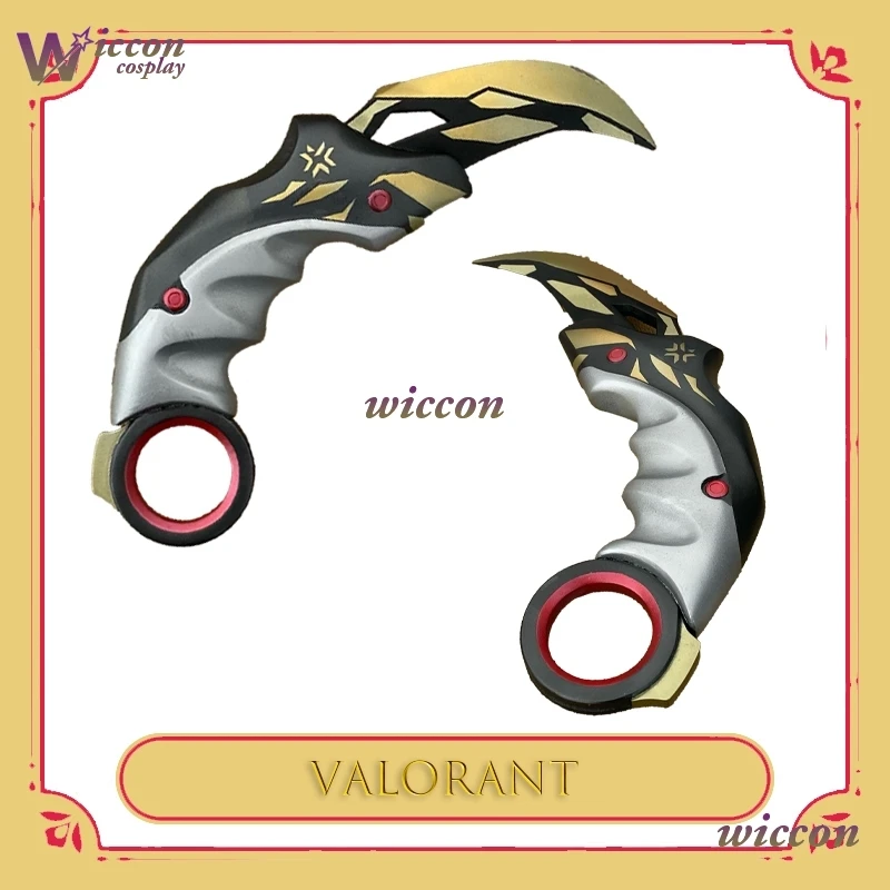 SAI Game Valorant Karambit Set Prime Reaver Tactical Melee 16cm Metal Game Model Samurai Sword Ornament Halloween Party Cos