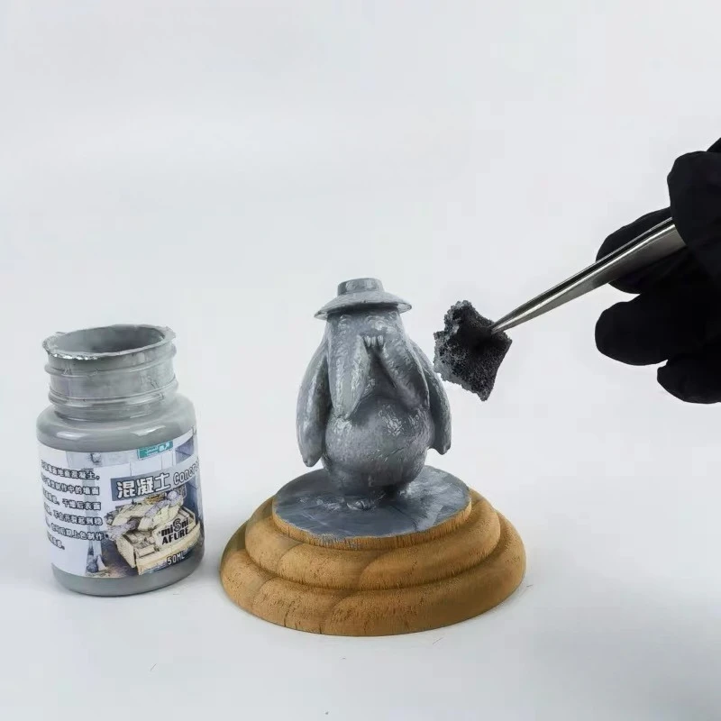 50/120ml Water Based Concrete Texture Paste Diorama Cement Road Rock Terrain Effect Paint Scale Model Scene Making Pigment