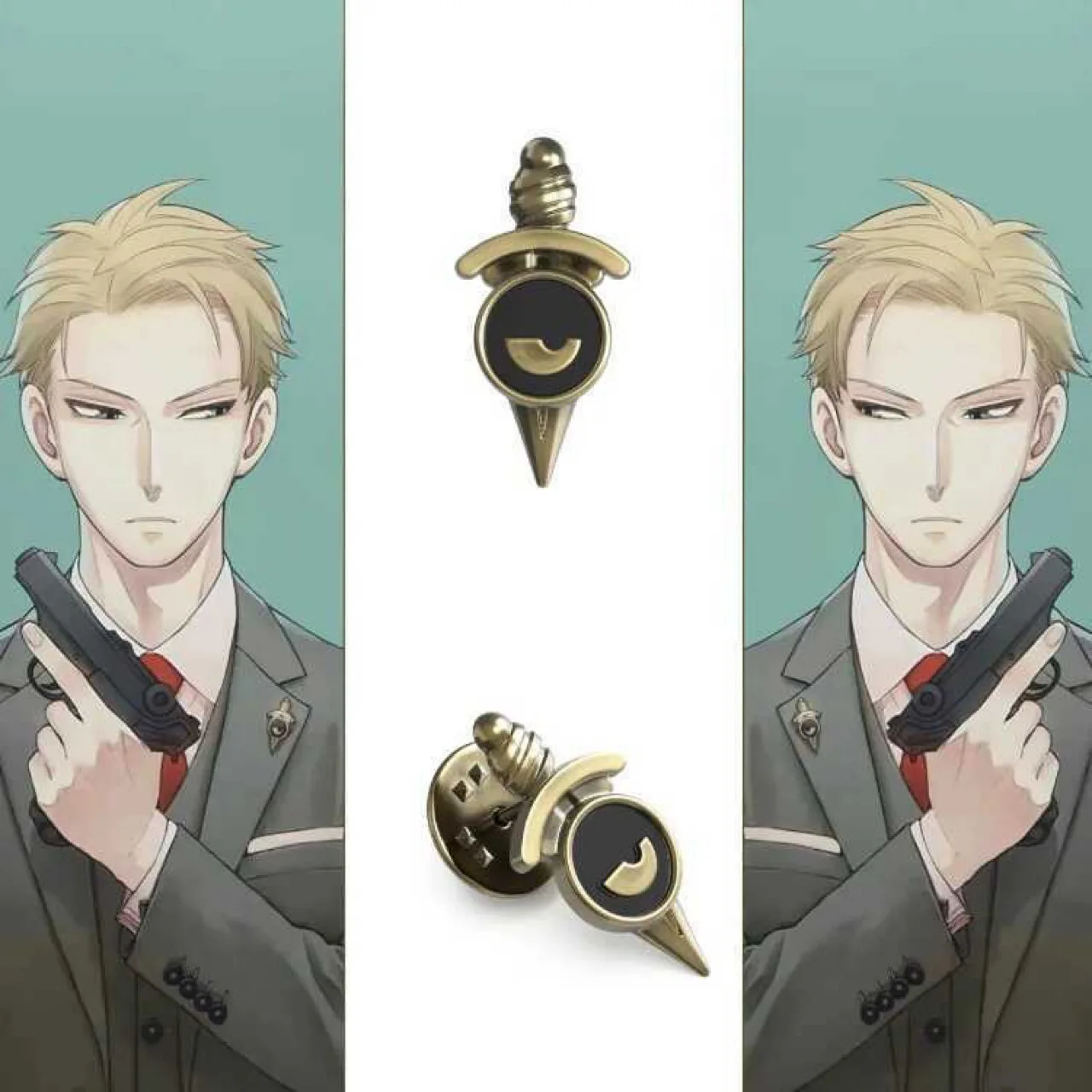 مجموعة Yor Forger التأثيرية مجموعة Thorn Princess Twilight Pin Anime Couple للهالوين/هدية التخرج