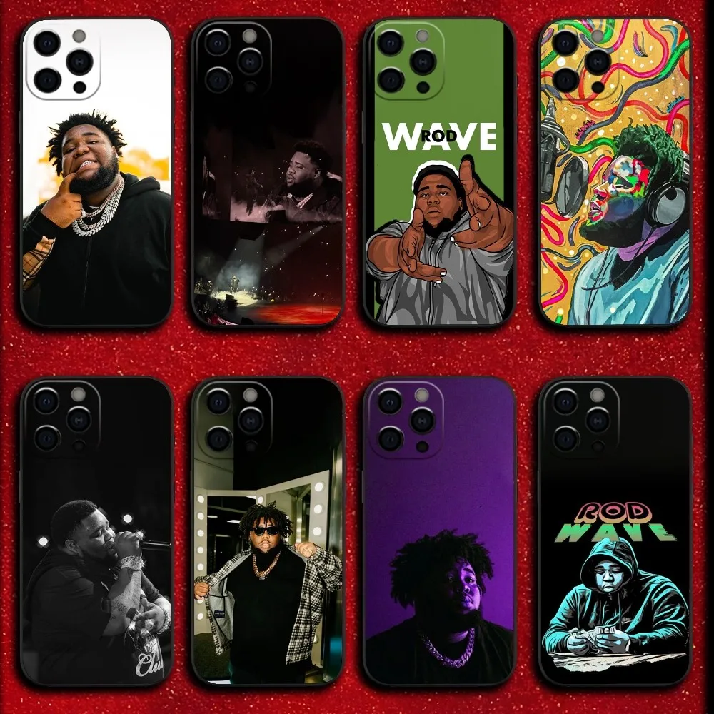 Rapper Rod W-Wave Phone Case For iPhone 16,15,14,13,12,11,Pro,X,XS,Max,XR,Plus,Mini Soft Black Cover