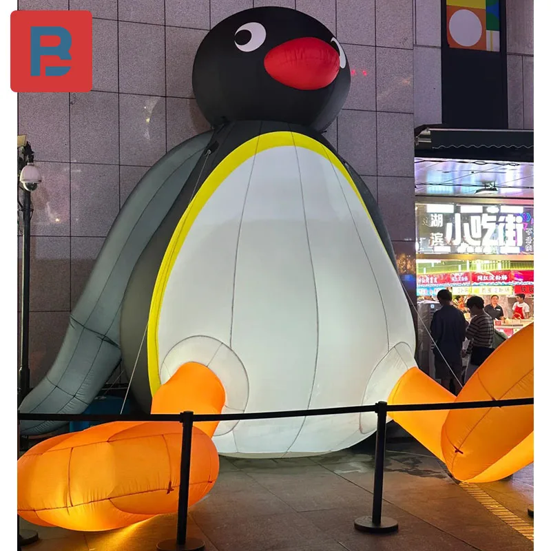 Inflatable cartoon Penguin Air Model Polar Antarctica cool sand market night market drainage signboard