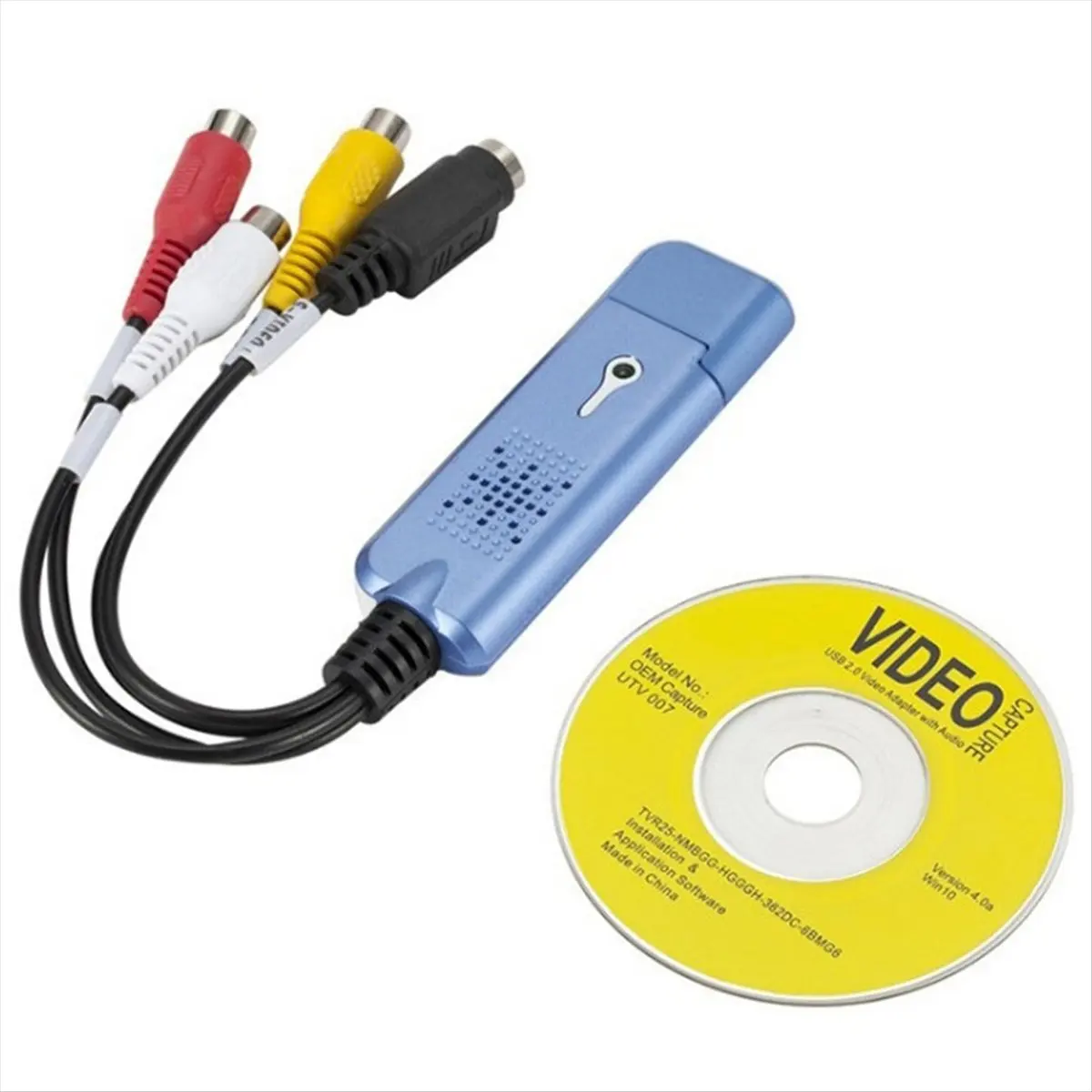 ABIU USB 2.0 Video Capture Card VHS VCR TV to DVD Converter for Mac OS X PC Windows 7 8 10