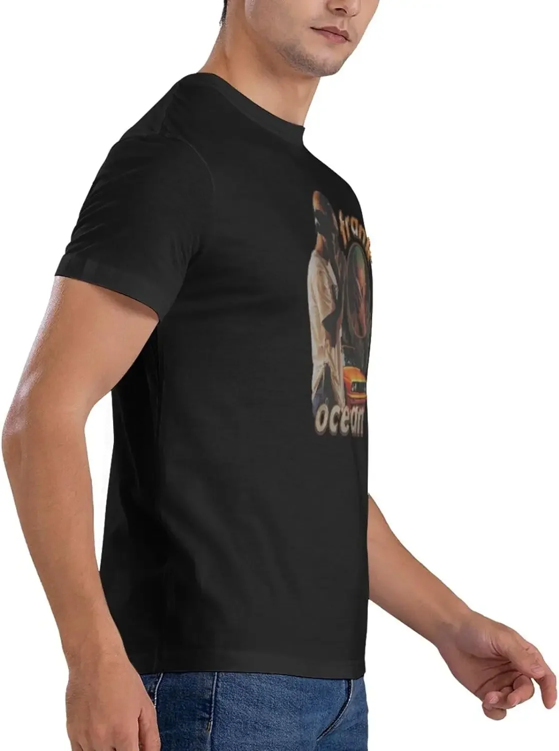 Unisex Cotton Shirt Men's Short Sleeved T-Shirt Women's Fashionable Round Neck Shirt