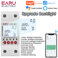 Tuya WiFi Smart Energy Meter Power kWh Metering Earth Leakage Over Under Voltage Protector Timer Relay Device Switch Breaker