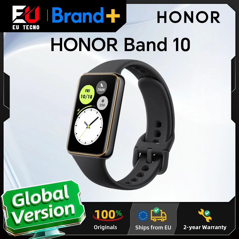 Versión Global Honor Band 10 banda inteligente diseño de borde curvo salud matu…