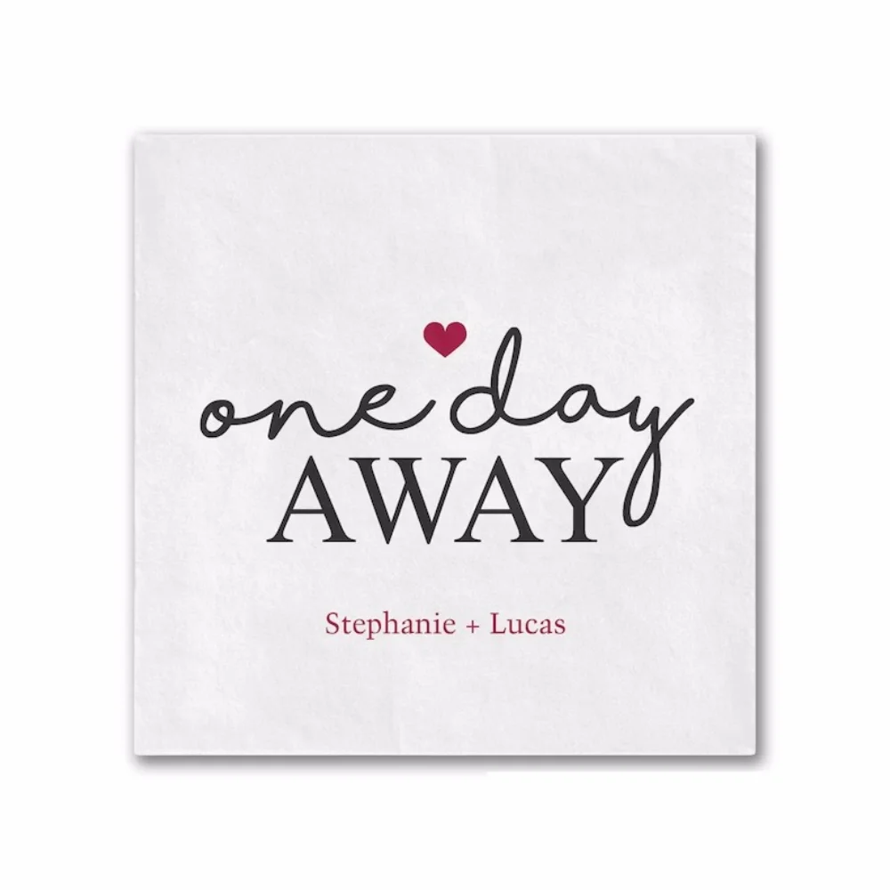 

50 шт свадебный репетиционный ужин, персонализированные Коктейльные салфетки, на один день, можно использовать как аппетит, так и десертные салфетки