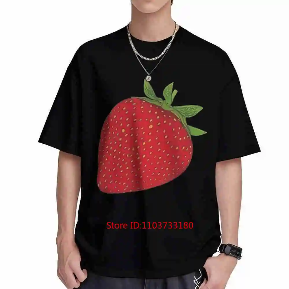 Strawberry Fruits Health Vegan Short Sleeve Tee 100% Cotton T-Shirt