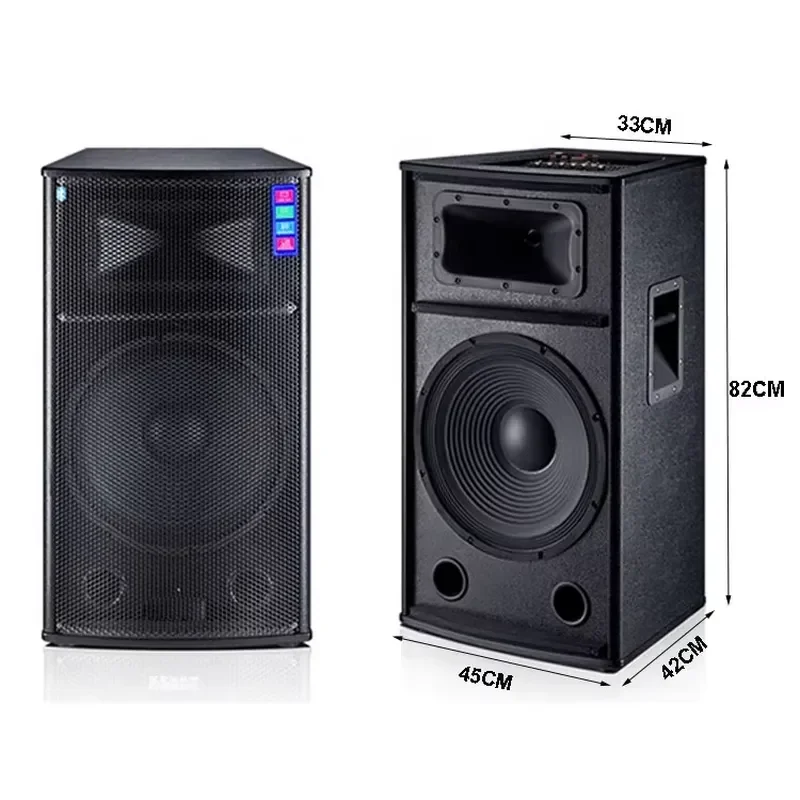 15 Inch 150Wx2 High Fidelity Active Multimedia Speaker System Professional Outdoor Stage Performance Wedding PA Sound