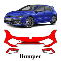 Car Precut Paint Protection Film Front Bumper Anti-scratch Exterior TPU PPF For olkswagen Golf R 2022-2025