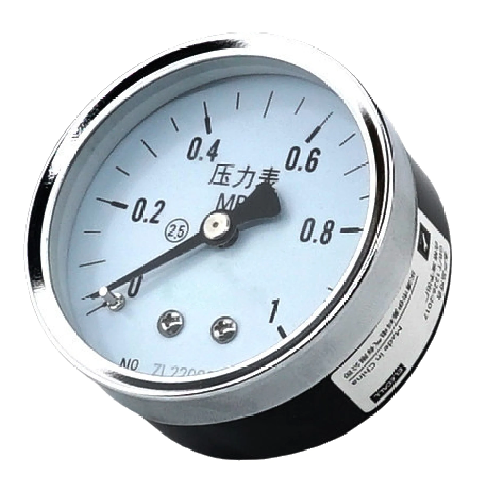 Y-60z Axial Mount Pressure Gauge 60mm Dial -0.1-60mpa Vacuum Manometer Class 2.5 M14x1.5 For Water Oil Gas Hvac Pipeline Service