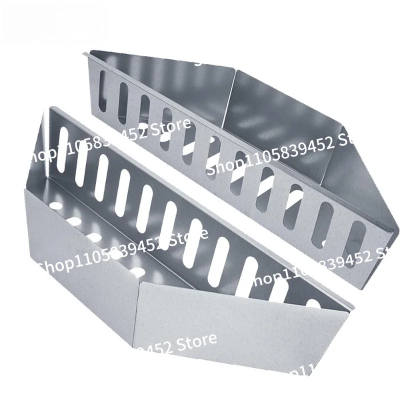 For Outdoor  BBQ Charcoal Basket Galvanized Sheet Smoked Basket Fruit Charcoal Baking Basket
