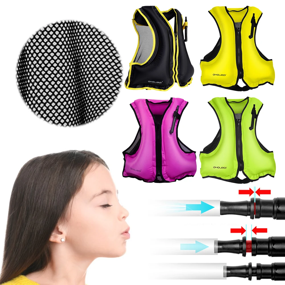 

Swimming Life Vest Adjustable Water Sports Safety Vest Breathable Floating Life Vest for Snorkeling Swimming Kayaking Boating