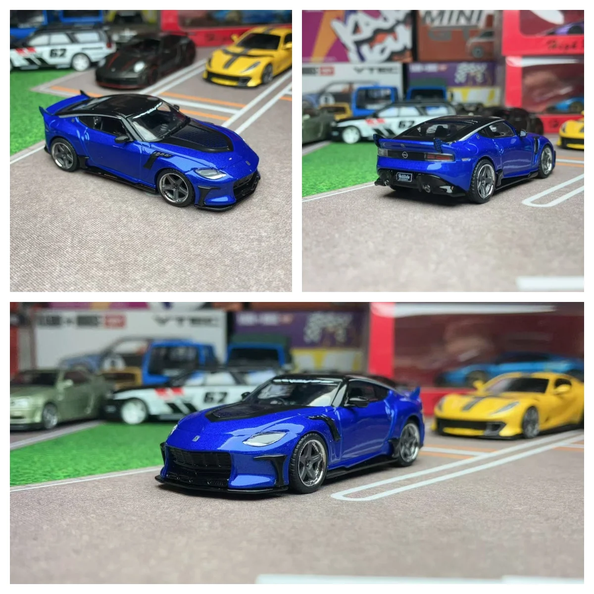 

1:64 Fairlady Z VeilSide FFZ400 -- Blue -- Tarmac Works Diecast Model Car Limited Edition