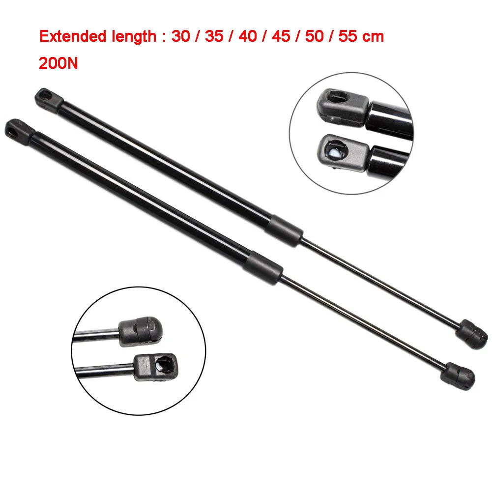 2pcs 200N 30/35/40/45/50/55cm Gas Strut Bars Lift Supports Gas Spring for Tool Box RV Bed Car Caravans Door Windows Boat Bus