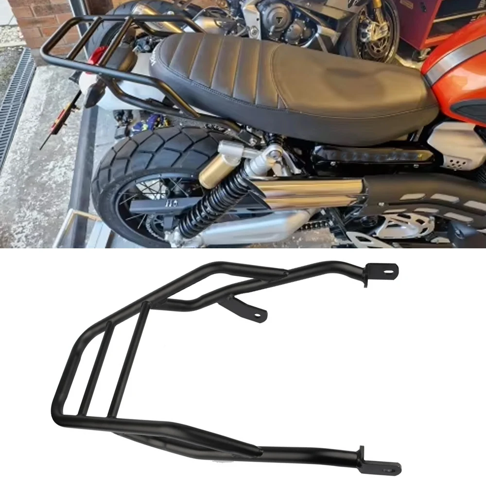 For Triumph Scrambler 1200XE 1200 XC XE 1200X 1200XC Luggage Racks Rear Carrier Tail Bracket Holder Top Box Case Suitcase Shelf