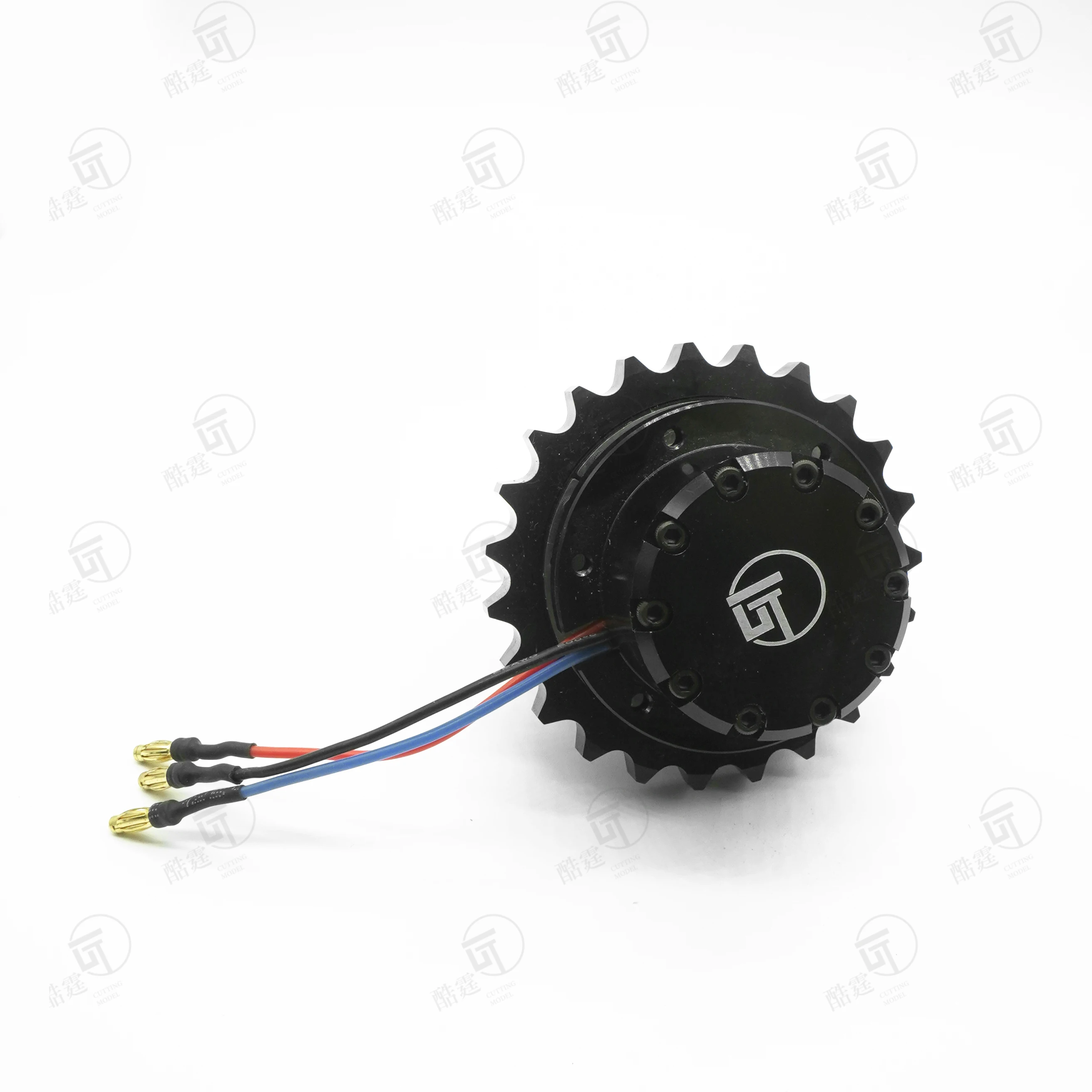 CUT Model 1 pair of RC excavator model simulation brushless drive wheels robot brushless walking wheels CUT-QD-10